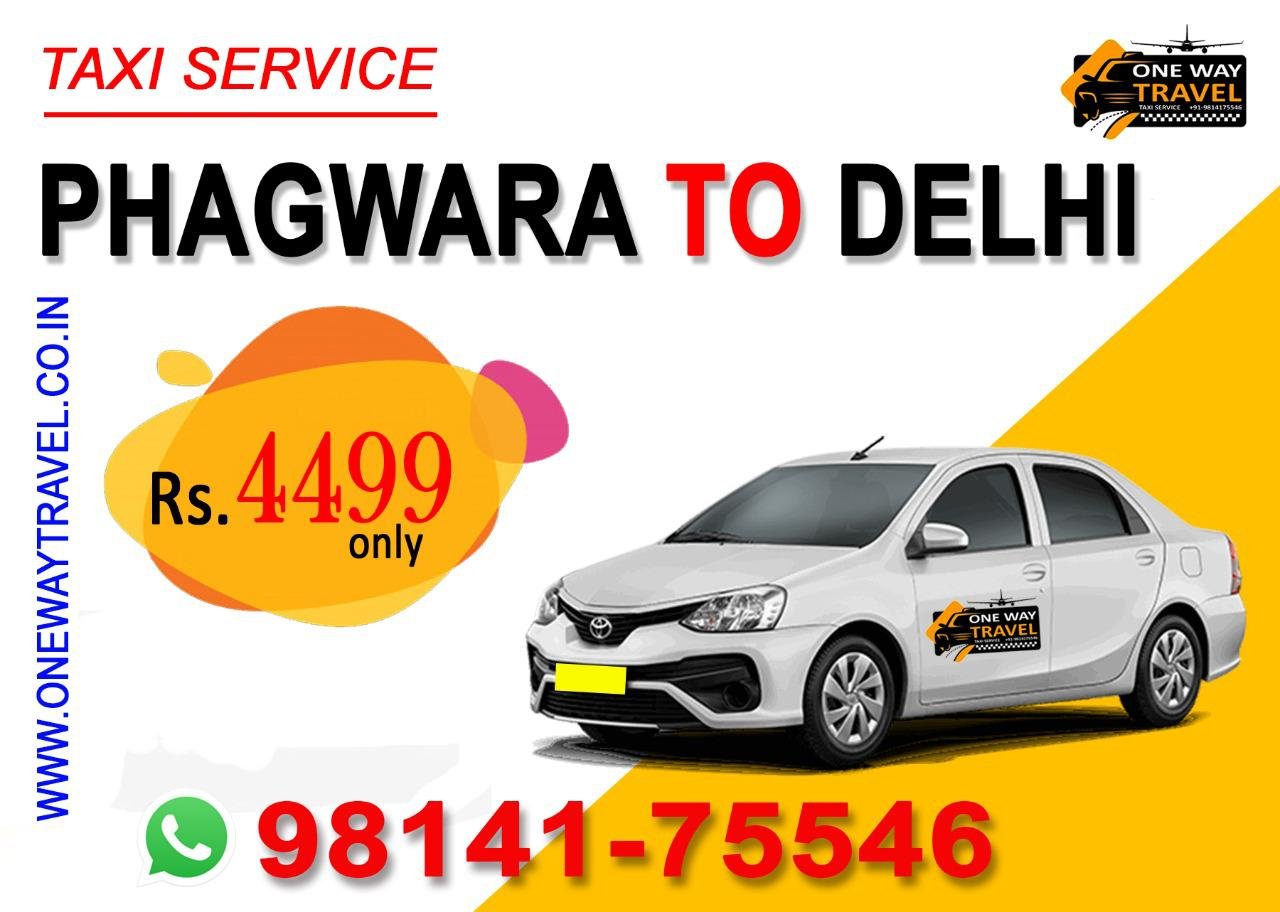 Phagwara to Delhi Taxi
